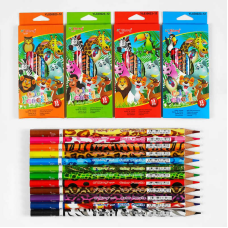 Олівці C 61918 (240) 4 види, 12 кольорів, в коробці, ВИДАЄТЬСЯ ТІЛЬКИ МІКС ВИДІВ