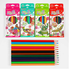 Олівці C 61931 (240) 4 види, 12 кольорів, в коробці, ВИДАЄТЬСЯ ТІЛЬКИ МІКС ВИДІВ