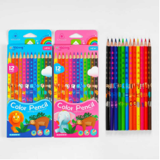 Олівці C 61982 (240) 2 види, 12 кольорів, в коробці