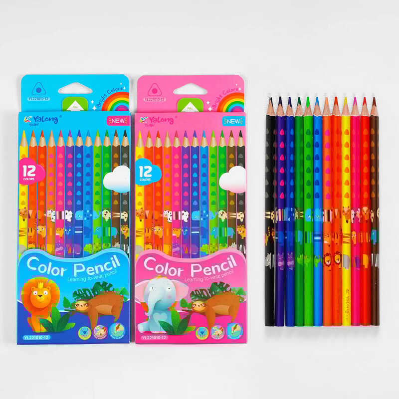 Олівці C 61982 (240) 2 види, 12 кольорів, в коробці