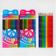 Олівці C 61983 (240) 2 види, 12 шт в упаковці, 12 кольорів, в коробці