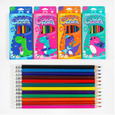 Олівці C 61989 (240) 4 види, 12 шт в упаковці, 12 кольорів, в коробці, ВИДАЄТЬСЯ ТІЛЬКИ МІКС ВИДІВ