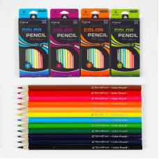 Олівці C 61996 (240) 4 види, 12 шт в упаковці, 12 кольорів, в коробці, ВИДАЄТЬСЯ ТІЛЬКИ МІКС ВИДІВ