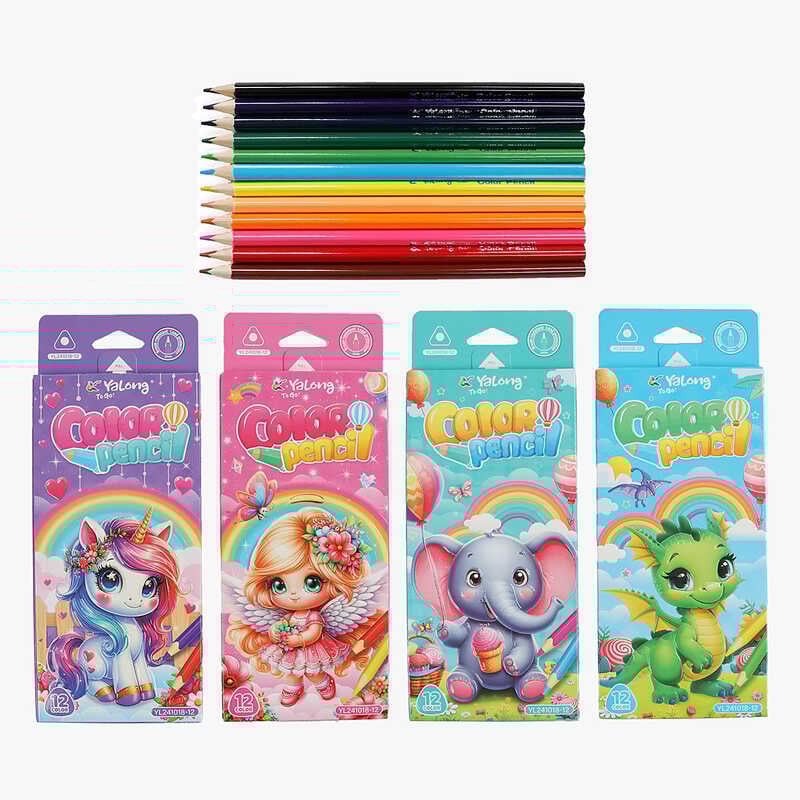 Олівці кольорові C 72687 (240) яскраві відтінки, 12 кольорів, в коробці 