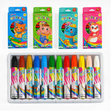 Олійні пастелі С 62115 (144) 4 види, 12 кольорів, в коробці, ВИДАЄТЬСЯ ТІЛЬКИ МІКС ВИДІВ