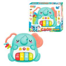 Піаніно “Слон Мирон“ 39049 (48) “WToys“, ОЗВУЧУВАННЯ УКРАЇНСЬКОЮ МОВОЮ, 8 пісень, 8 скоромовок, 8 казок, цифри, підсвічування, в коробці
