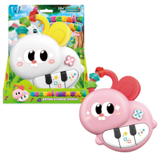 Піаніно 53998 (96/2) “WToys“, 2 кольори, ОЗВУЧУВАННЯ УКРАЇНСЬКОЮ МОВОЮ, “Кролик”, ноти, казки, пісні, цифри, гумові елементи, підсвічування, пальчикова гра, в коробці