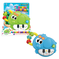 Піаніно 61475 (96/2) “WToys“, 2 кольори, ОЗВУЧУВАННЯ УКРАЇНСЬКОЮ МОВОЮ, “Слоненя”, ноти, казки, пісні, цифри, підсвічування, пальчикова гра, в коробці
