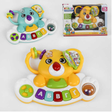 Піаніно 83576 (36) “ТК Group“, 2 кольори, ОЗВУЧУВАННЯ УКРАЇНСЬКОЮ МОВОЮ, “Коала“, підсвічування, вивчення алфавіту, мелодії, тріскачка, в коробці