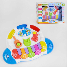 Піаніно музичне 34523 (12) “ТК Group“, ОЗВУЧУВАННЯ УКРАЇНСЬКОЮ МОВОЮ, підсвічування, вивчення геометричних фігур, мелодії, пісенька, казка, в коробці