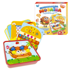 Пізнавальна мозаїка 32577 (60/2) “WToys“, 38 елементів, 12 карток із завданнями, в коробці