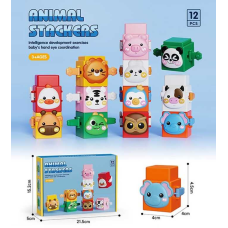 Пірамідка 469-38 (60/2) “Звірятка з крилами”, 12 елементів, розмір елементу 4  4  4.5 см, в коробці