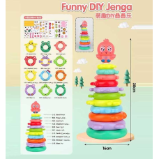 Пірамідка KD 820-25 (48/2) 10 рівнів, наліпки, у сітці 