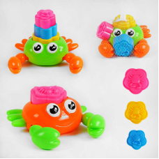 Пірамідка PZ 1128-1 (216/2) “Краб”, 2 кольори, 3 формочки для пасок, у сітці