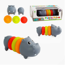 Пірамідка XQ 9934 C (144/2) “Бегемот”, гумова, 5 елементів, в коробці