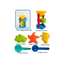 Пісочний набір CH 8802 (120/2) млин, сито, лопатка, черпак, 3 формочки, у сітці