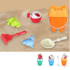 Пісочний набір KZ 6444 (72/2) 3 кольори, в сітці, ВИДАЄТЬСЯ ТІЛЬКИ МІКС ВИДІВ