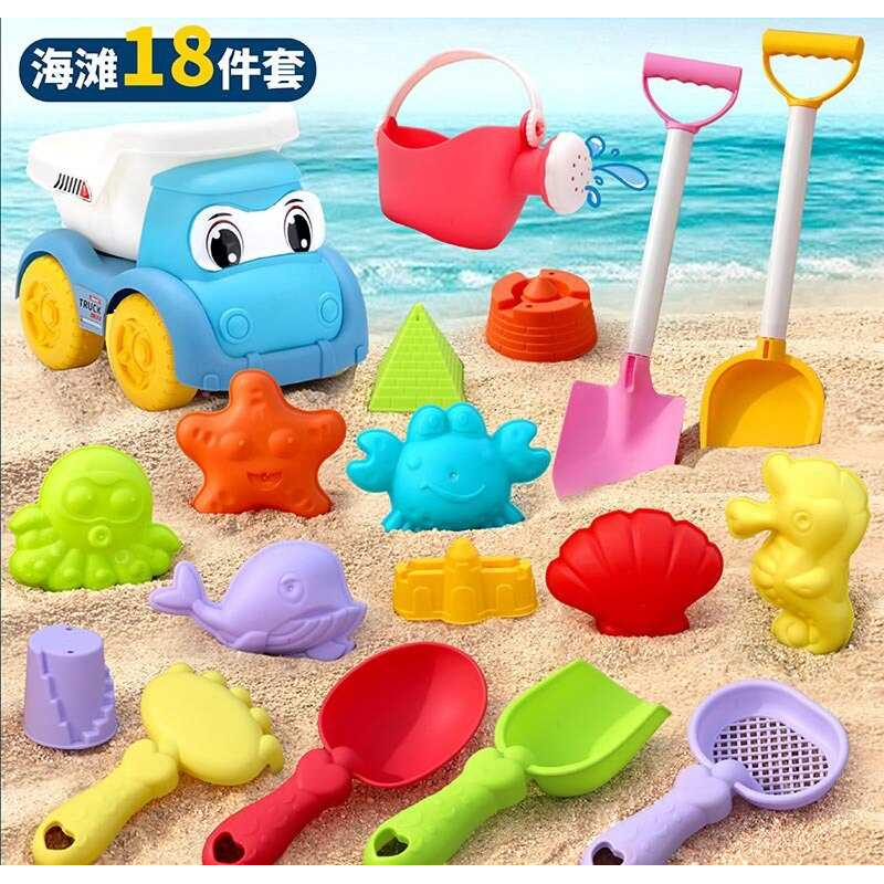 Пісочний набір W 218-40 (64/2) розмір самоскида - 16.5х11х13 см, граблі, сито, 4 лопатки, лійка, 10 формочок, в сітці Пісочний набір W 218-40 (64/2) розмір самоскида - 16.5х11х13 см, граблі, сито, 4 лопатки, лійка, 10 формочок, в сітці