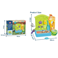 Пісочниця з риболовлею HG 1240 (12/2) магнітна риболовля, пасочки, відро, лопатка, водяний млинець, лійка, в коробці