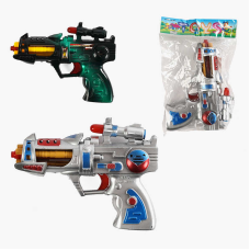 Пістолет 215 (288) 2 види, світлові та звукові ефекти, 1шт в пакеті