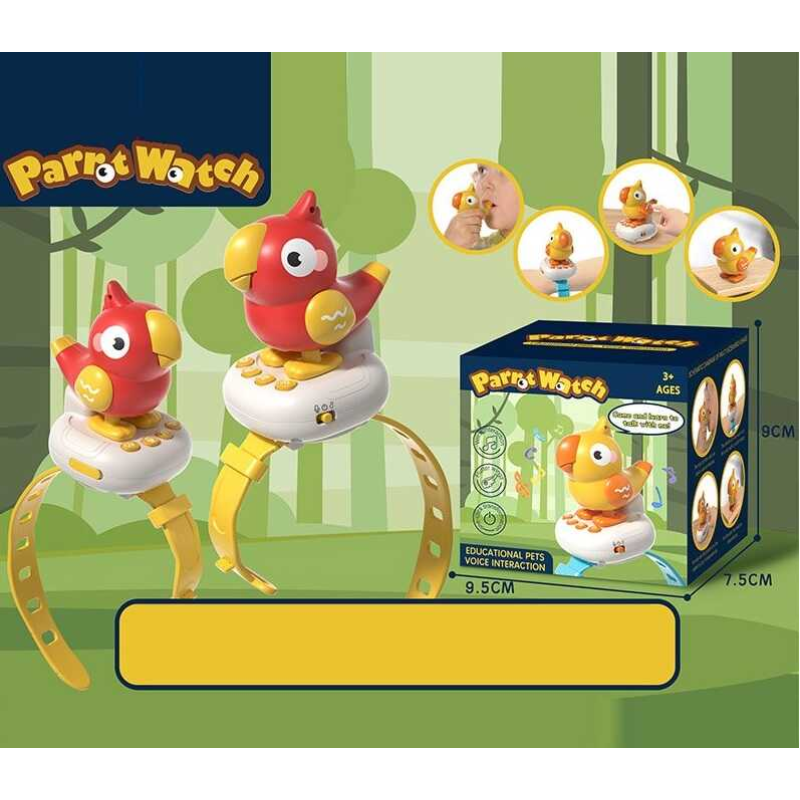 Інтерактивний браслет 2024-1/2/3 (96) “повторюшка”, звуки тварин, мелодії, свисток, рухається, мотузочка на шию, знімний браслет, в коробці