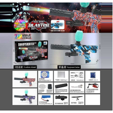 Пістолет 555 G-2 (72/2) 2 кольори, акумулятор 3,7 V, автоматичний та механічний принципи роботи, стріляє орбізами, захисні окуляри, в коробці