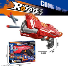 Пістолет 6336 A (36) стріляє м’якими патронами, механічний принцип роботи, 10 патронів, в коробці