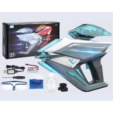 Пістолет 661-1 (24) акумулятор 7,4 V, підсвічування, стріляє орбізами, захисні окуляри, 2 магазини, викрутка, в коробці