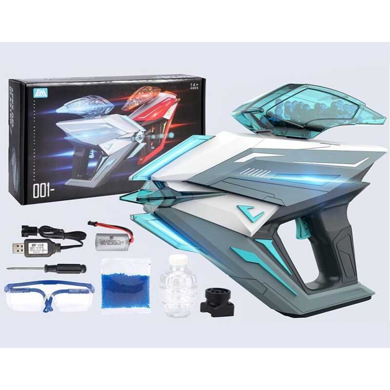 Пістолет 661-1 (24) акумулятор 7,4 V, підсвічування, стріляє орбізами, захисні окуляри, 2 магазини, викрутка, в коробці