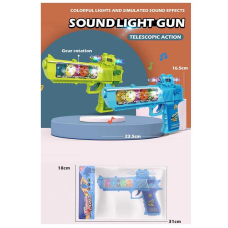 Пістолет 6701-1 (144/2) 2 кольори, звук, підсвічування, шестерні, у пакеті