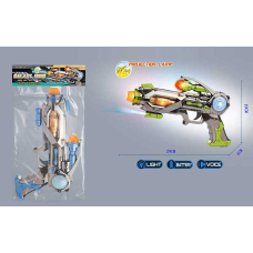 Пістолет 999 S-3 A-1 (108/2) 2 кольори, звук, підсвічування, проєкція мішені, у пакеті