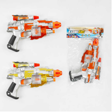 Пістолет JQ 6299-1 (120/2) 2 кольори, підсвічування, звуки, лазерний приціл, у пакеті