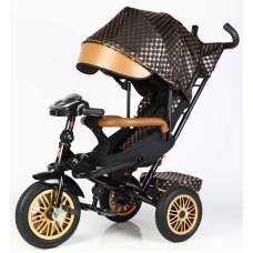 Велосипед 3-х кол. 8066 / 515-09 BestTrike “Perfetto“ (1) поворотне сидіння, колеса гумові безкамерні, кошик, фара музична, USB, Bluetooth, в коробці 