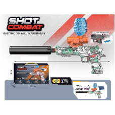 Пістолет MH 1504-2 (24) стріляє орбізами, автоматичний принцип, орбізи, ак. 7.4V, USB-кабель, глушник, в коробці