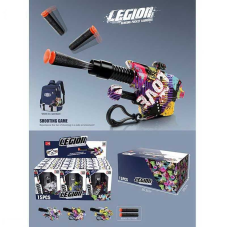 Пістолет XH 010 B (15) ЦІНА ЗА 15 ШТУК У БЛОЦІ, стріляє м’якими патронами, механічний принцип роботи, 2 патрони, карабін, в коробці