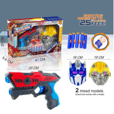 Пістолет YX 668-4 (48) 6 м’яких патронів, маска, мішень, в коробці