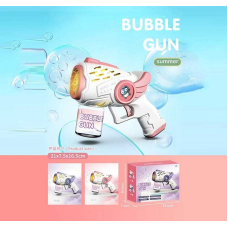 Пістолет з мильними бульбашками 10212 (72) 2 кольори, на батарейках, автоматичний режим роботи, підсвітка, мильний розчин, в коробці