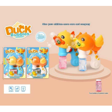 Пістолет з мильними бульбашками 1035 (64/2) “Каченя“, 2 кольори, 2 пляшечки з мильним розчином, на листі