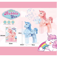 Пістолет з мильними бульбашками 117 (60) 2 кольори, підсвічування, 10 отворів, автоматичний принцип, 2 пляшечки з мильним розчином, на листі