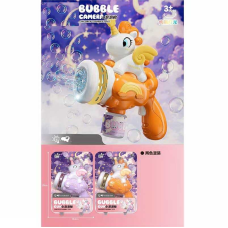 Пістолет з мильними бульбашками 2223 (45) 2 кольори, “Поні”, підсвічування, автоматичний принцип роботи, на батарейках, мильний розчин, на листі