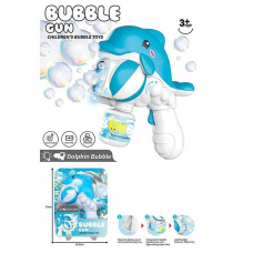 Пістолет з мильними бульбашками 2233 (50) “Дельфін”, автоматичний принцип роботи, на батарейках, підсвічування, мильний розчин, на листі 