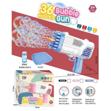 Пістолет з мильними бульбашками 456-13 A (72)  на батарейках, підсвітка,  автоматичний принцип роботи, мильний розчин, мисочка, в коробці