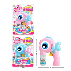 Пістолет з мильними бульбашками 502 (72/2) 2 кольори, механічний, 2 пляшечки із мильною рідиною, на листі