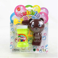 Пістолет з мильними бульбашками 632 B (252/2) “Ведмедик”, механічний принцип роботи, мильний розчин, на листі