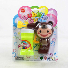 Пістолет з мильними бульбашками 632 E (252/2) “Ведмедик”, механічний принцип роботи, мильний розчин, на листі