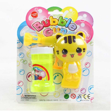 Пістолет з мильними бульбашками 632 K (252/2) “Котик”, механічний принцип роботи, мильний розчин, на листі