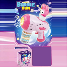 Пістолет з мильними бульбашками 7778 F (72) підсвічування, автоматичний принцип, фігурка героя, пляшечка з мильним розчином, в коробці