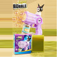 Пістолет з мильними бульбашками 7780 D (72) підсвічування, автоматичний принцип, фігурка героя, пляшечка з мильним розчином, в коробці