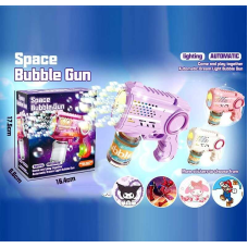 Пістолет з мильними бульбашками 7780 H (72) 3 кольори, підсвічування, автоматичний принцип, пляшечка з мильним розчином, в коробці, ВИДАЄТЬСЯ ТІЛЬКИ МІКС ВИДІВ