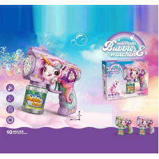 Пістолет з мильними бульбашками 8899-43 E (72) підсвічування, 10 отворів, автоматичний, пляшечка з мильним розчином, в коробці